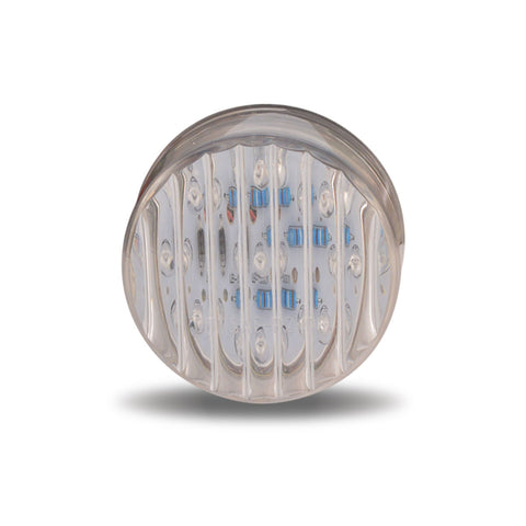 CLEAR RIBBED AMBER LED LIGHT