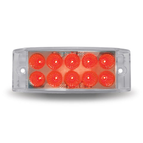 2" X 6" Dual Revolution Trailer LED - Red/Blue (10 Diodes)