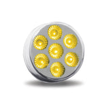 2" Round Amber Marker to Red Auxiliary LED Light (7 Diodes)