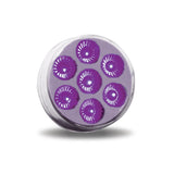 2.5" Round Amber Marker to Purple Auxiliary LED Light (7 Diodes)