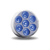 2.5" Round Red Marker to Blue Auxiliary LED Light (7 Diodes)