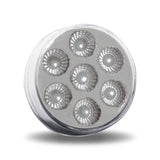 2.5" Round Red Marker to Blue Auxiliary LED Light (7 Diodes)