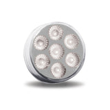 2.5" Round Red Marker to White Auxiliary LED Light (7 Diodes)