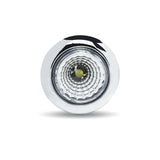 3/4" Round Twist On Amber Marker to Green Auxiliary LED Light with Reflector (1 Diode)