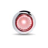 3/4" Round Twist On Amber Marker to Red Auxiliary LED Light with Reflector (1 Diode)