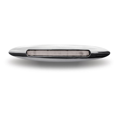 4.5" X 1" Flatline Clear Slim-Line Amber Marker LED (7 Diodes)