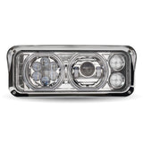 Chrome Universal LED Projector Headlight Assembly