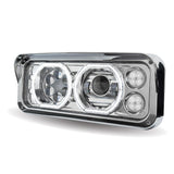Chrome Universal LED Projector Headlight Assembly