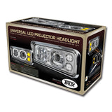 Chrome Universal LED Projector Headlight Assembly