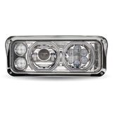 Chrome Universal LED Projector Headlight Assembly