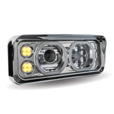 Chrome Universal LED Projector Headlight Assembly