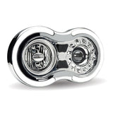 "Retro" Headlight Assembly & Housing - Chrome - 900 Lumens