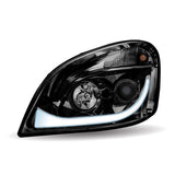 Black LED Projector Headlight Assembly