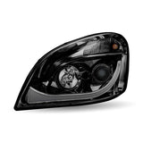 Black LED Projector Headlight Assembly