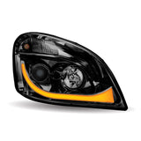 Black LED Projector Headlight Assembly