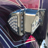 Clear Amber Turn Signal & Marker to Green Auxiliary LED Peterbilt Side Headlight (24 Diodes)