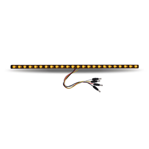 17" Dual Revolution Amber/Purple LED Strip - Attaches with 3M Tape