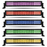 22" Double Row Multicolor LED Light Bar (Spot/Flood Beam | 7200 Lumens)