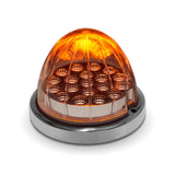 Dual Revolution Amber Turn Signal & Marker To Blue Auxiliary Watermelon LED Light (19 Diodes)
