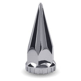 33mm Pointed Chrome ABS Plastic Threaded Nut Covers with Flange (Box of 60)
