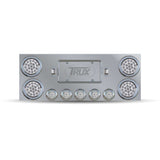 Rear Center Panel with 4" Red Stop, Turn & Tail to Green Auxiliary LEDs / 2.5" Red Stop, Turn & Tail to Green Auxiliary LEDs / 2 License LEDs